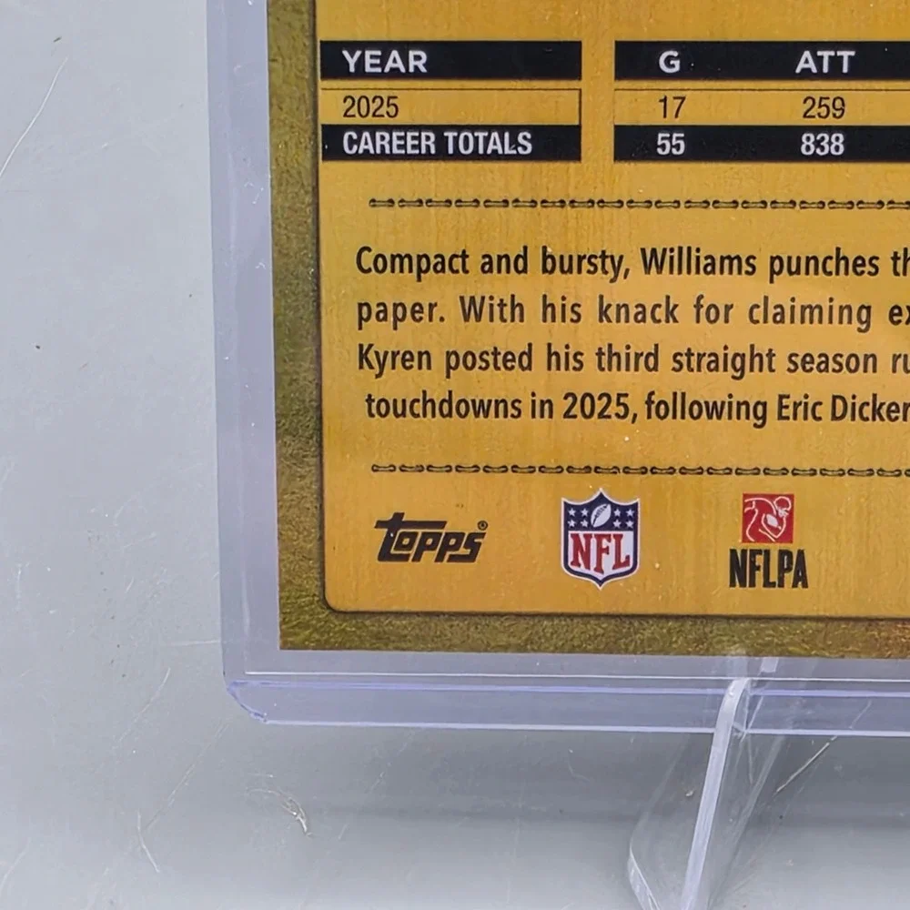 '26 Topps Flagship Kyren Williams Golden Mirror Back SSP #114 Rams Case Hit